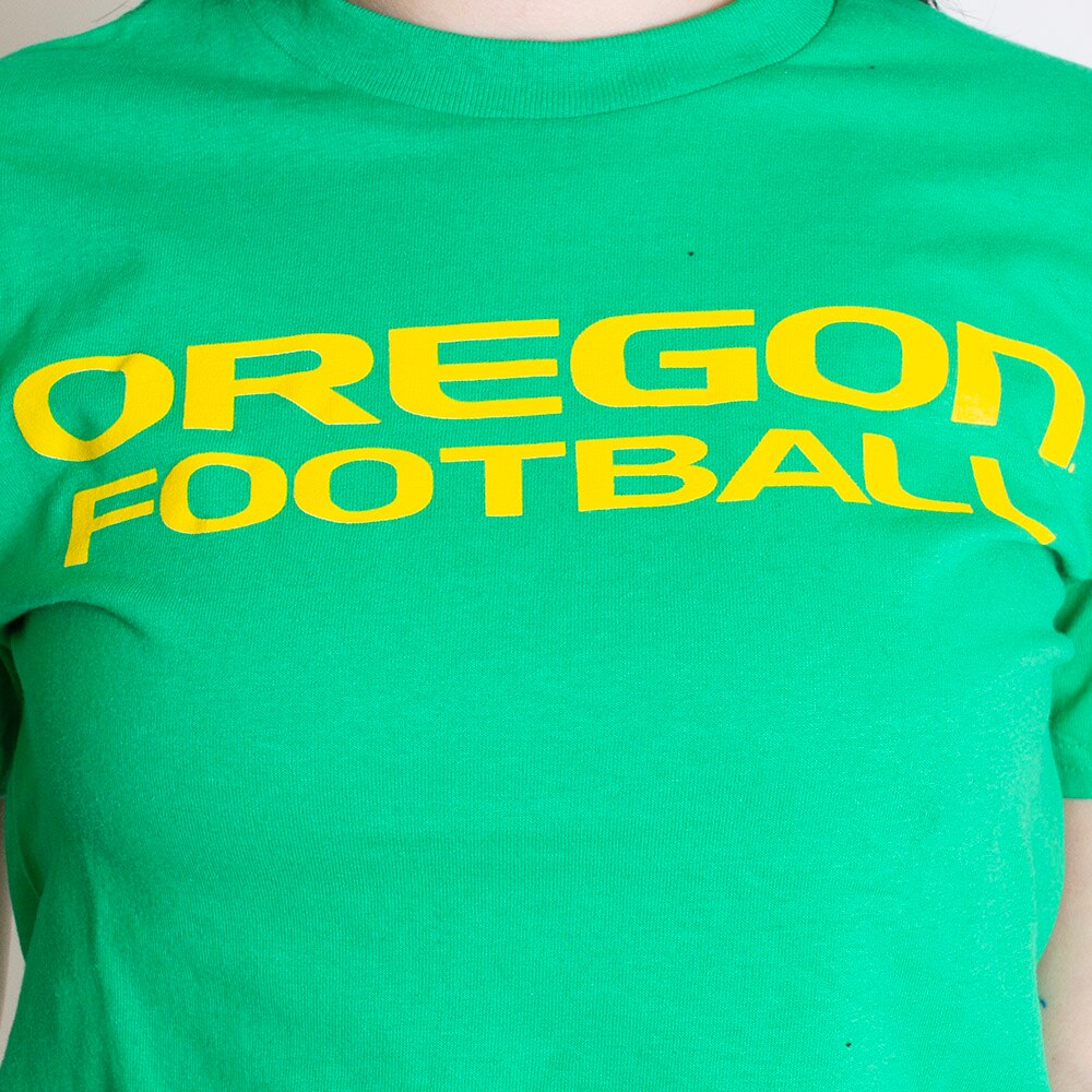 Oregon, McKenzie SewOn, Green, Crew Neck, Cotton, Men, Football, 351440